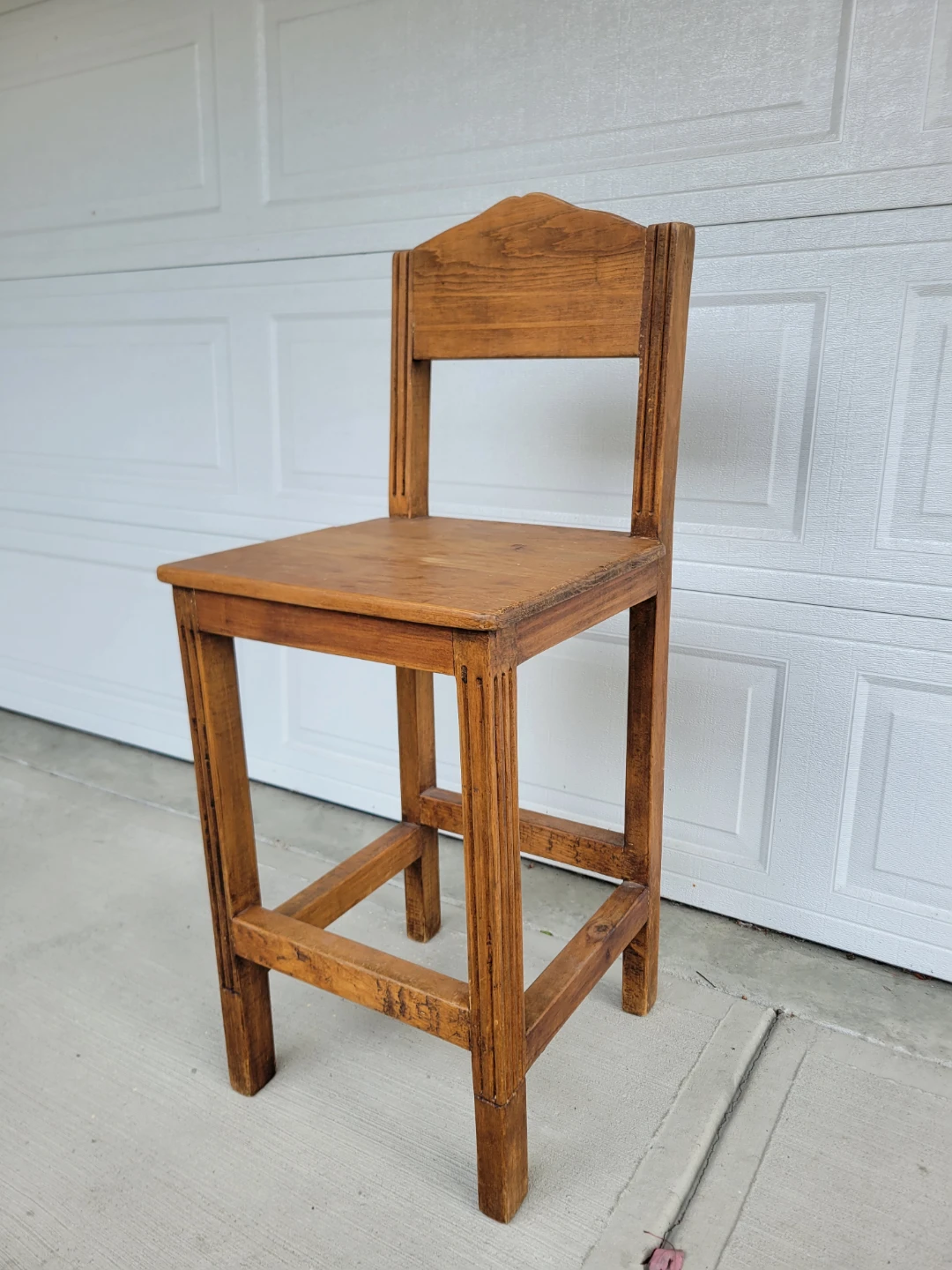 Beautiful Rustic Solid Wood Counter Stool  – Honey Warm Finish - photo 2