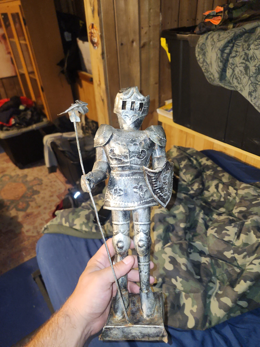 Metal Knight Figurine