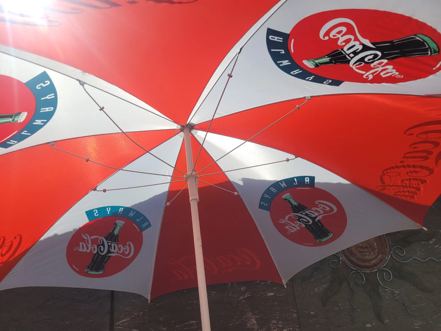 Coca-Cola Brand Patio/Beach Outdoor Umbrella Sun Shade - photo 2