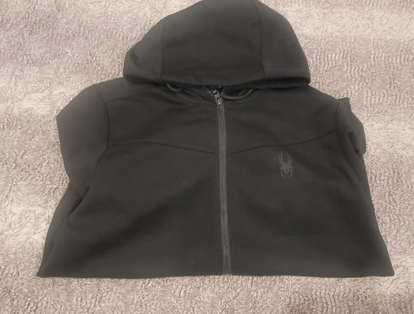 Black Spyder Full-Zip Hoodie