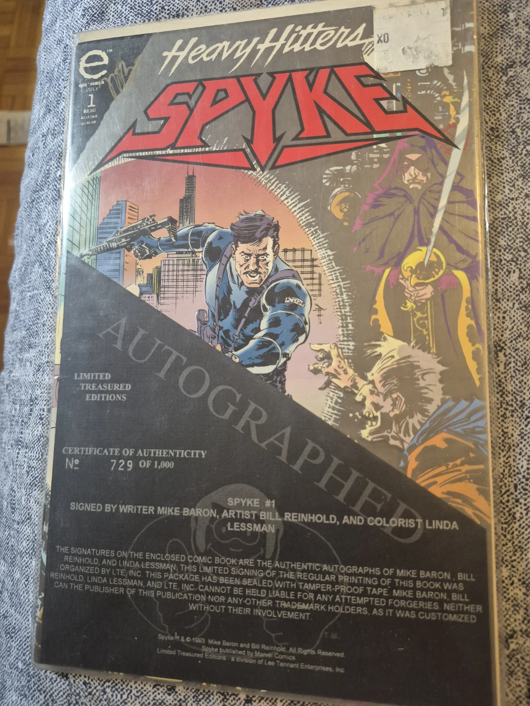 Signed Epic Comics Heavy Hitters Comic Lot - photo 2