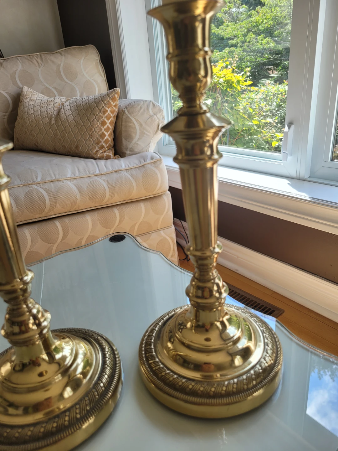 Set of Two Vintage Brass Candlesticks - photo 3