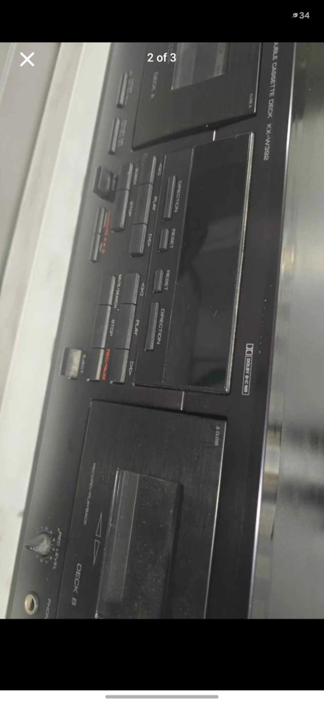 Yamaha KX-W392 Stereo Double Cassette Deck - photo 2