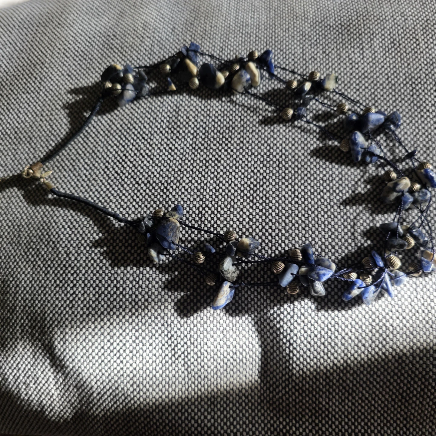 Blue Stone and Bead Necklace - photo 5