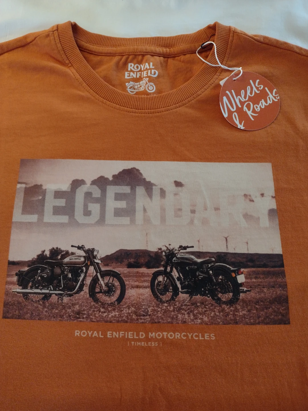 Royal Enfield Motorcycle T-Shirt Rust Orange - photo 2