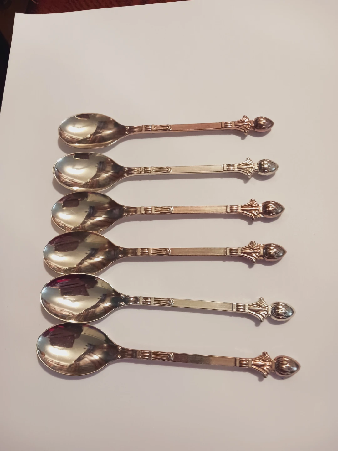 Set of 6 Beautiful Small Demitasse spoons - photo 2