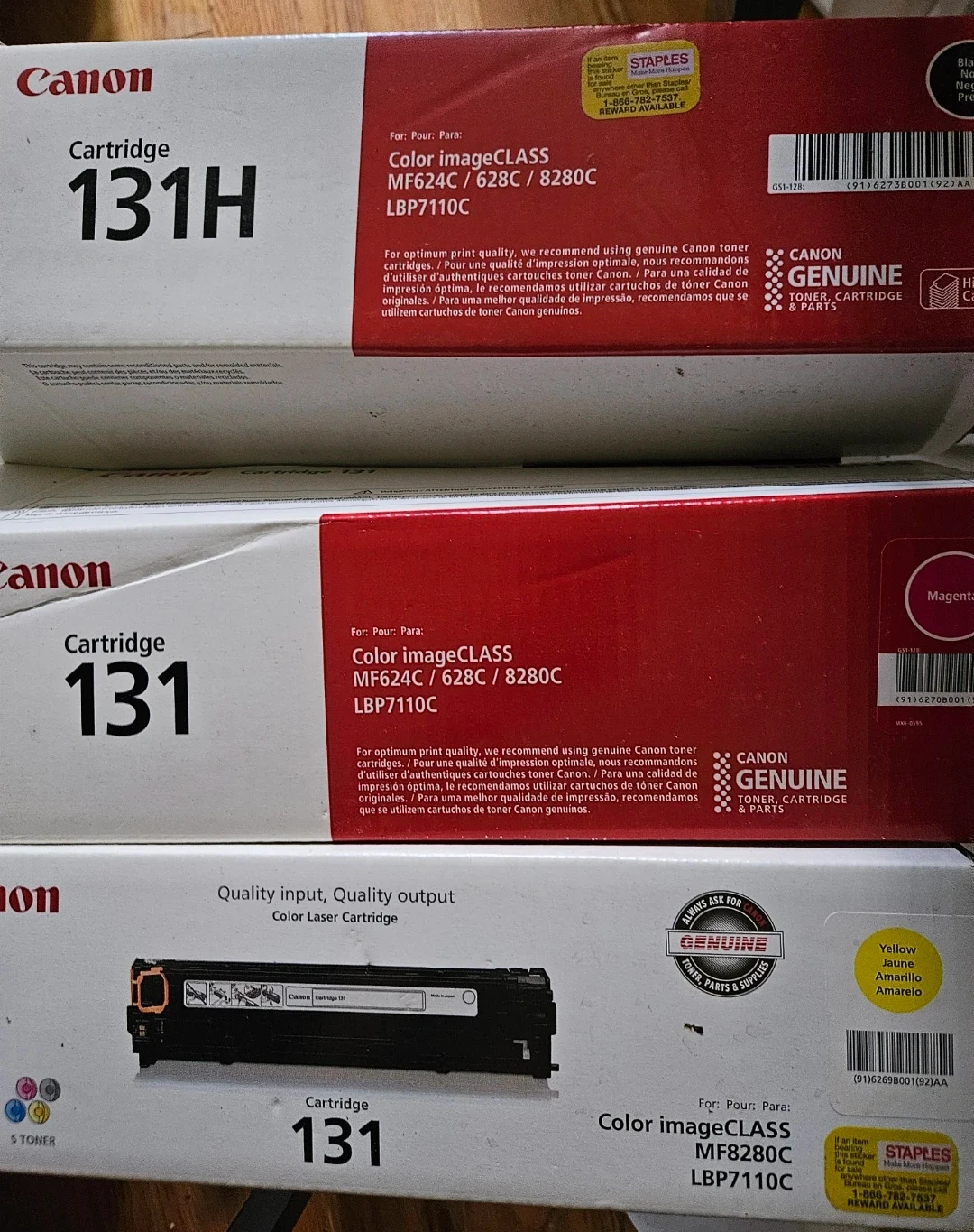 Canon 131 and 131H Toner Cartridges