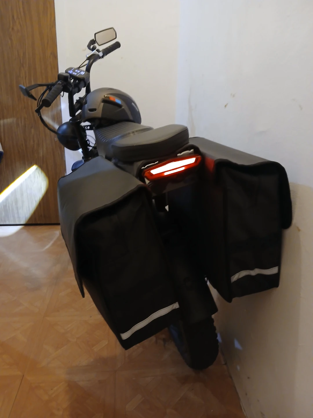 Black Electric Bike with Saddlebags - photo 4