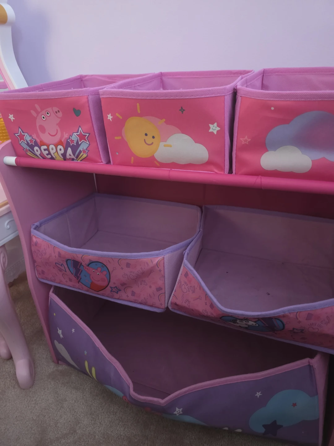 Peppa Pig Toy Organizer Storage Shelf