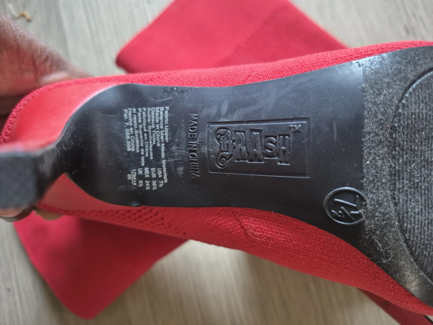 Brash red knit stiletto sock boots - photo 5
