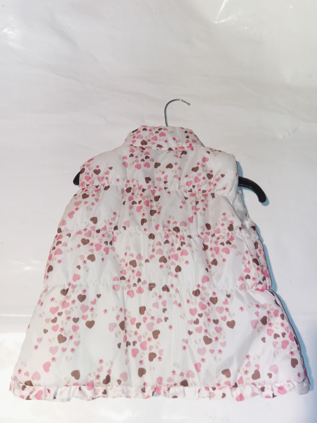 WonderKids Heart Print Puffer Vest - 24 Months - photo 2