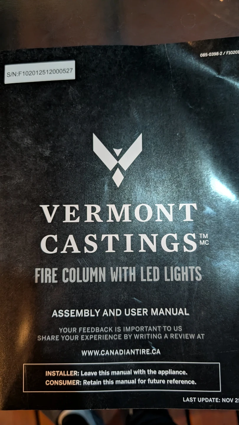 Vermont Castings Fire Column with LED Lights - photo 4