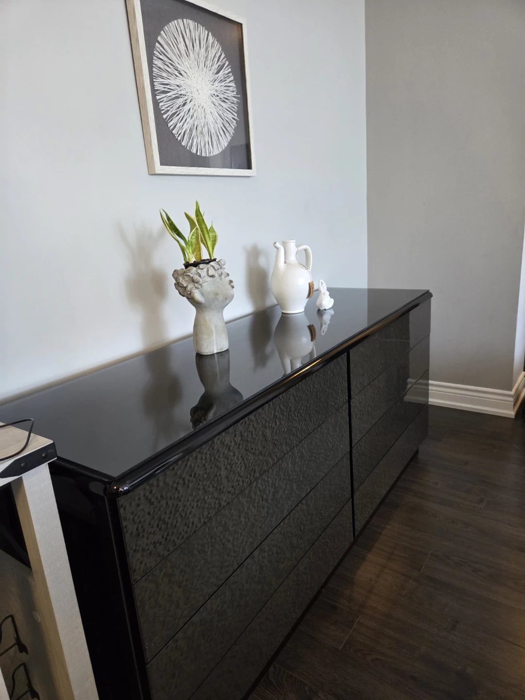 Modern Black Glossy Dresser - photo 3