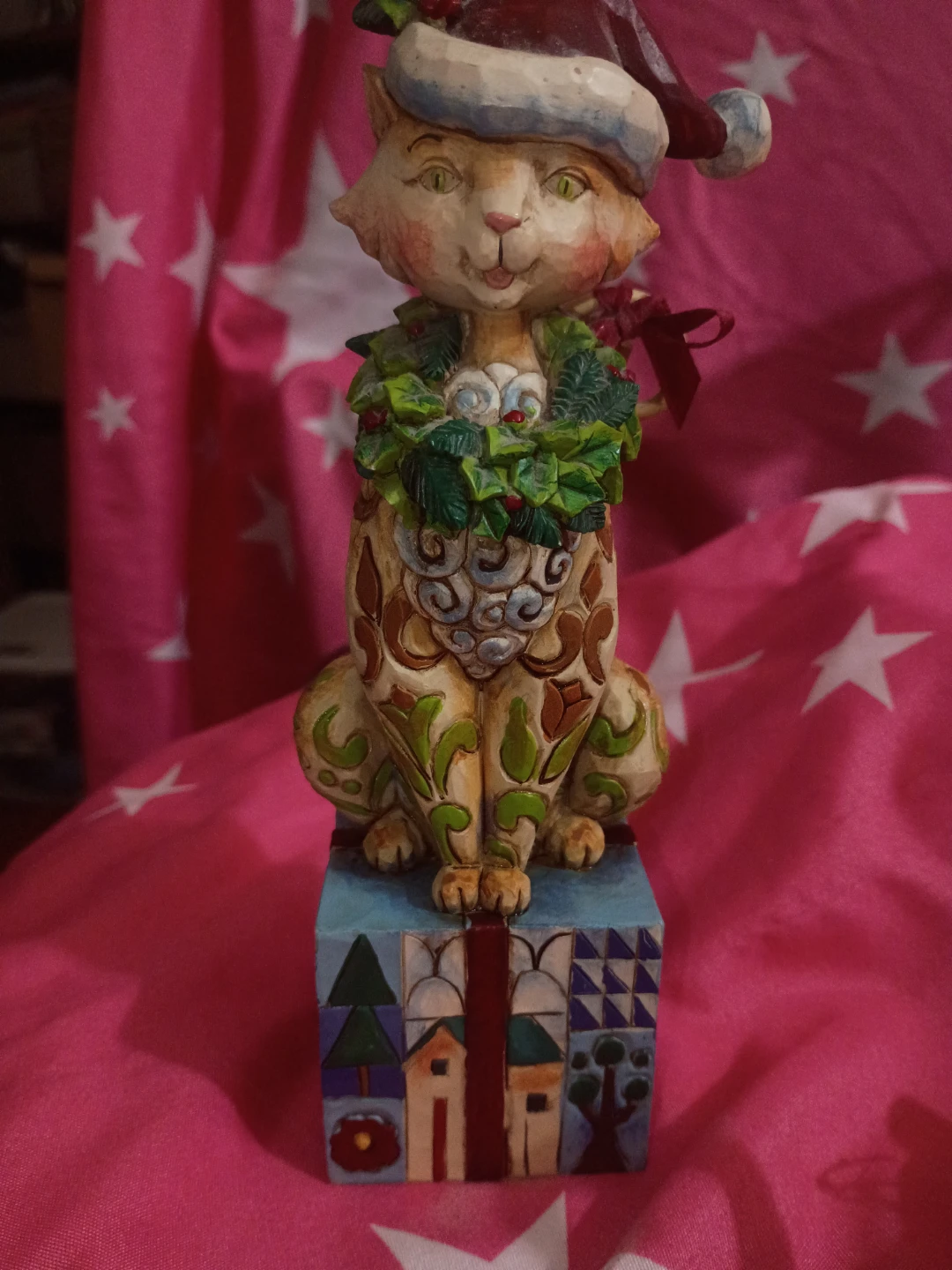 Jim Shore Heartwood Creek Santa Claws Cat Figurine - photo 3