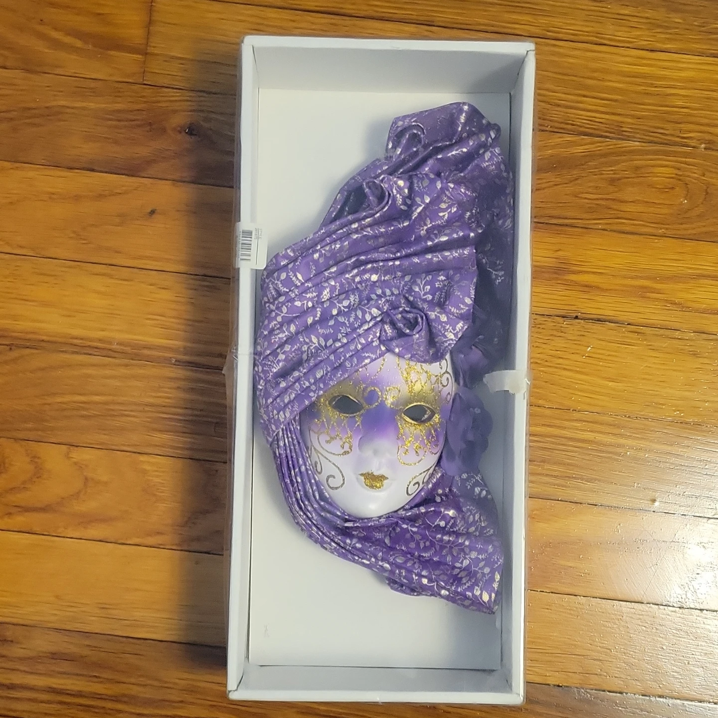 Decorative Purple and Gold Venetian Style Mask - photo 3