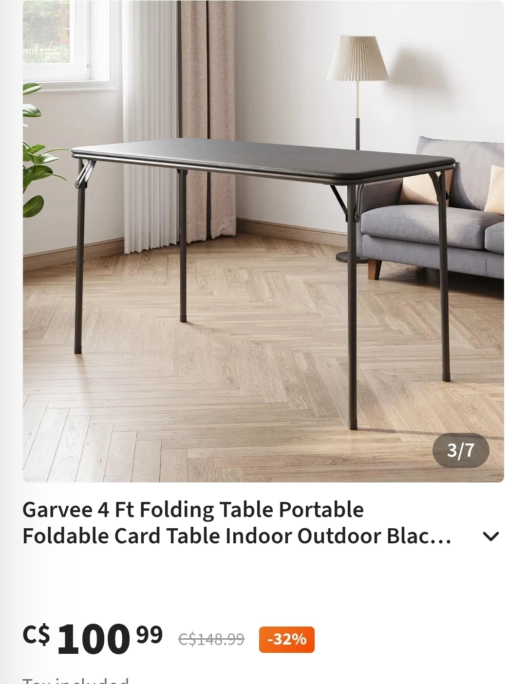 Garvee 4 Ft Folding Table - photo 5