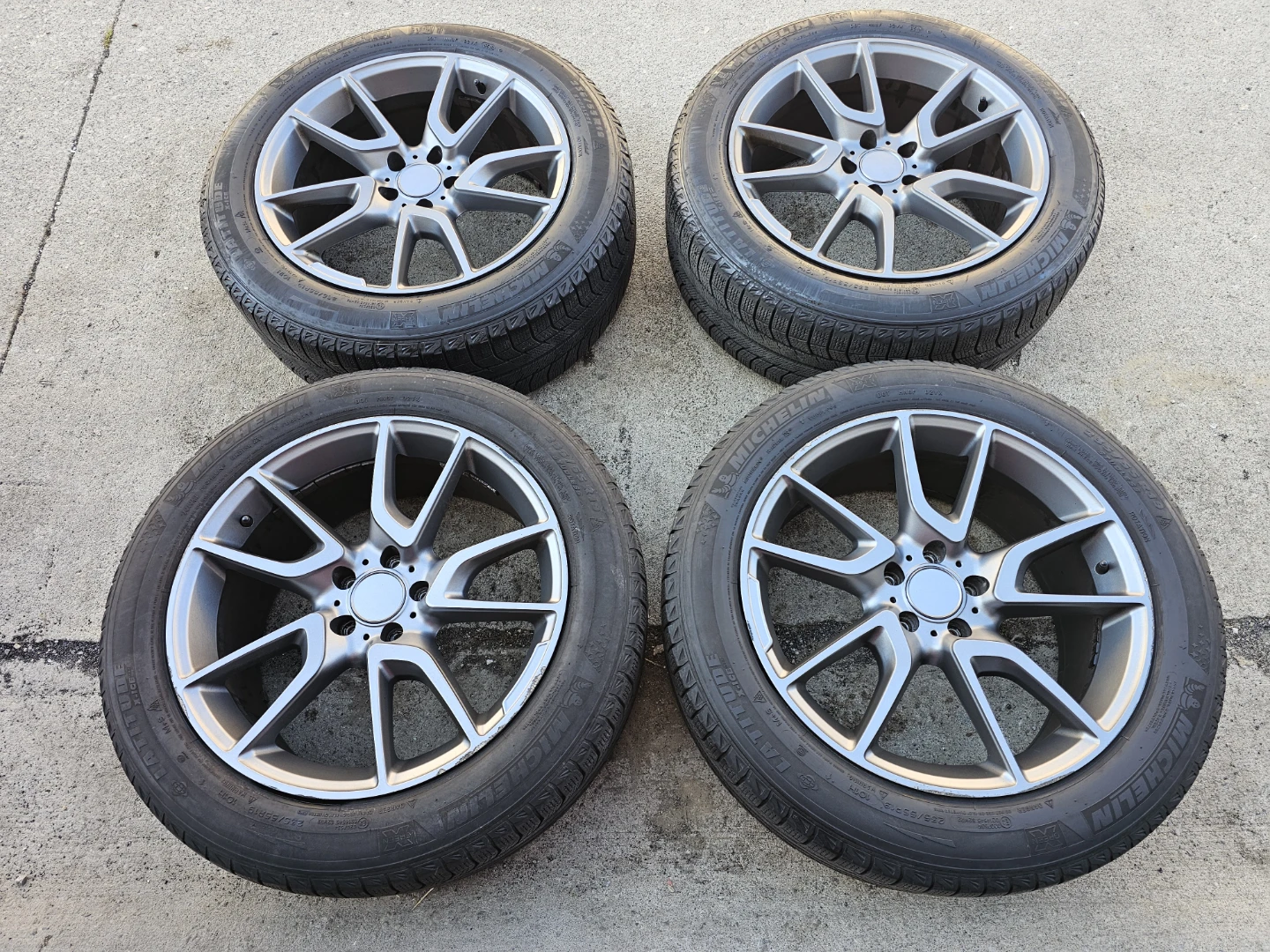 MERCEDES BENZ GLC WINTER TIRES ON ALLOY RIMS