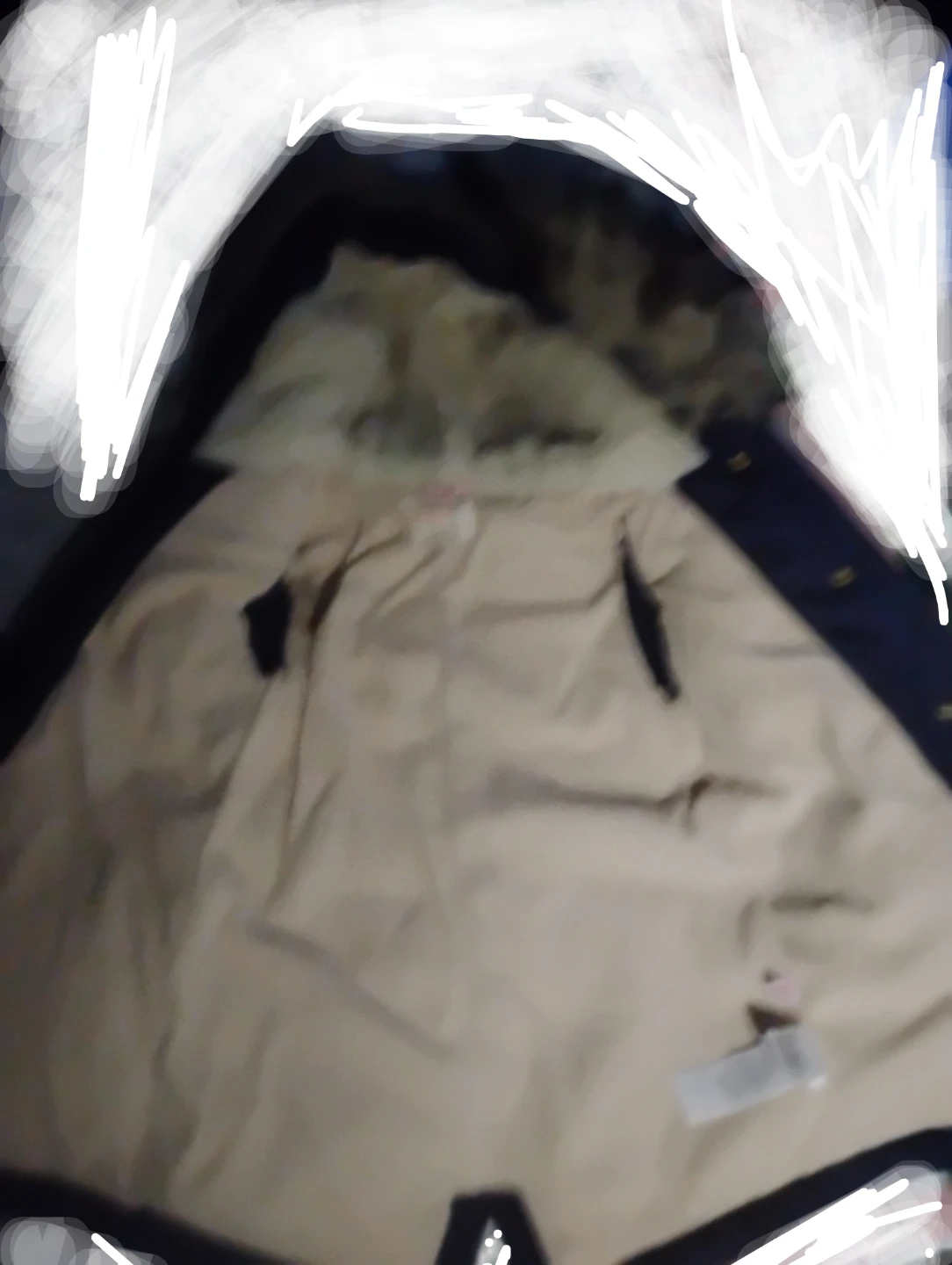 Girls Navy WinterCrew cuts Everyday with Faux Fur Hood - photo 2