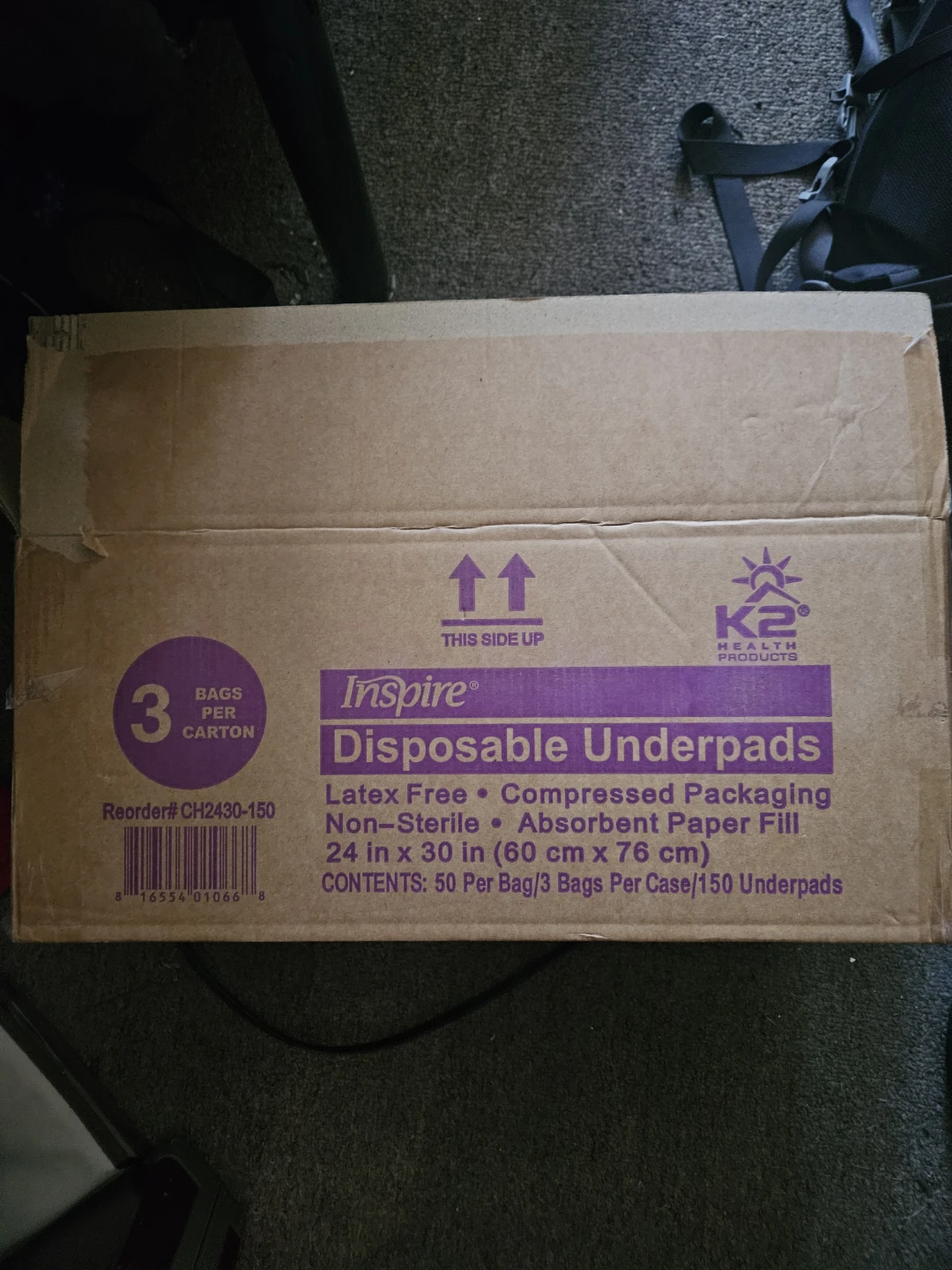 Inspire Disposable Underpads 150 Count