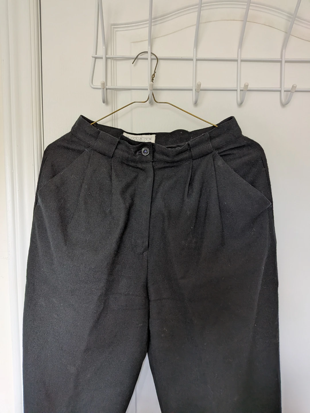 🏈J.B. Collection Black Wool Trousers - Size 8 - photo 2