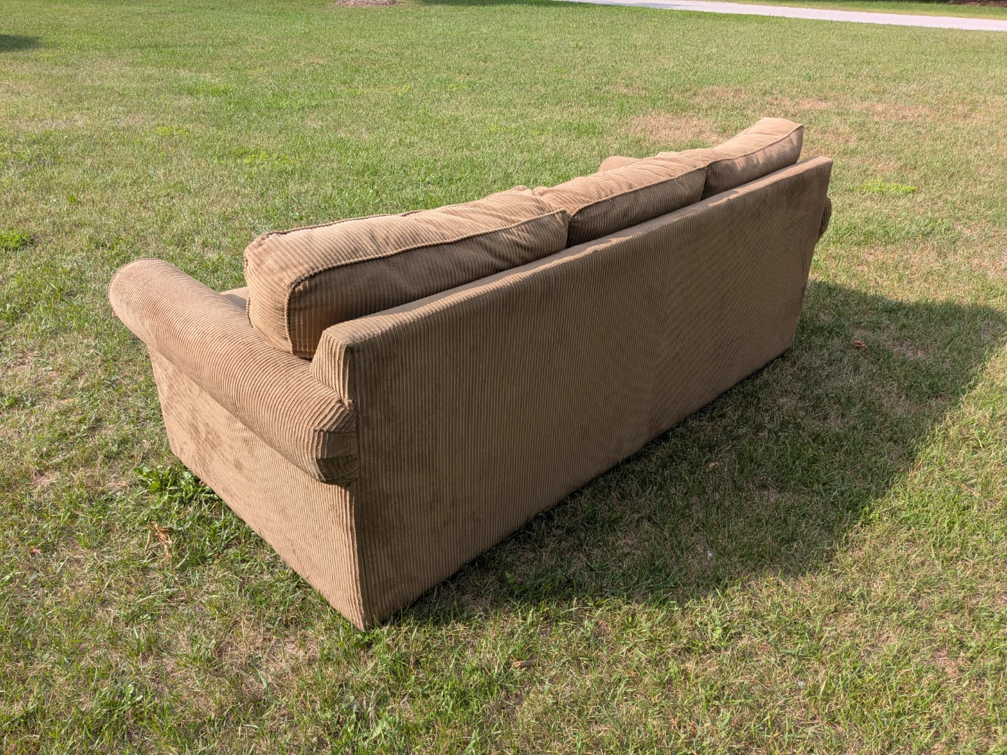 Tan Lazy boy 3 seater sofa - photo 3