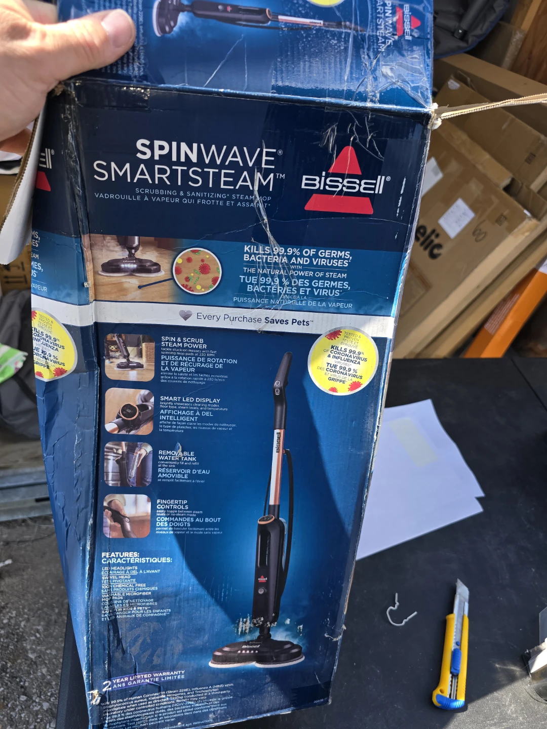 Bissell Spinwave SmartSteam Steam Mop - photo 2