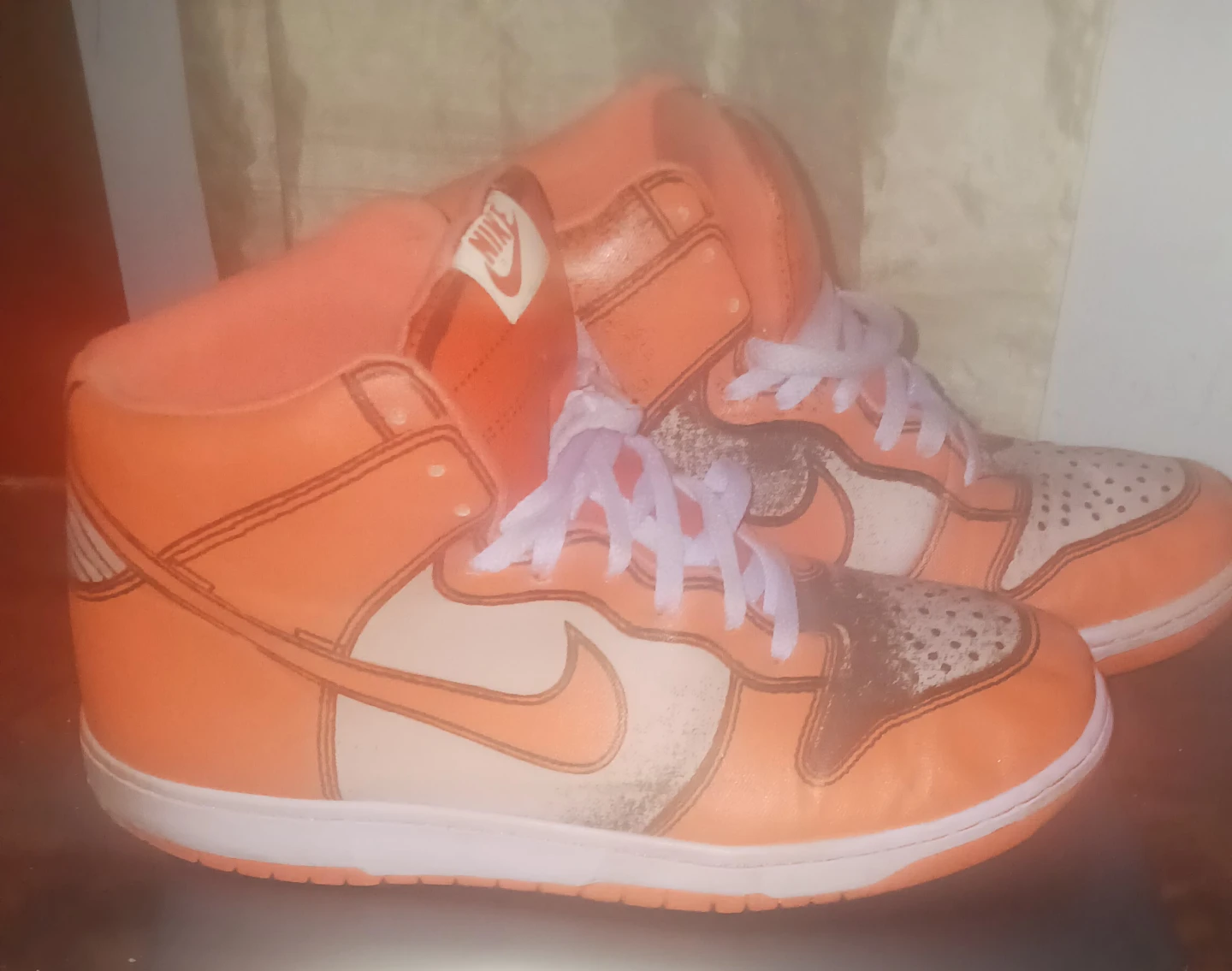 Nike Dunk High Orange Sneakers - photo 4