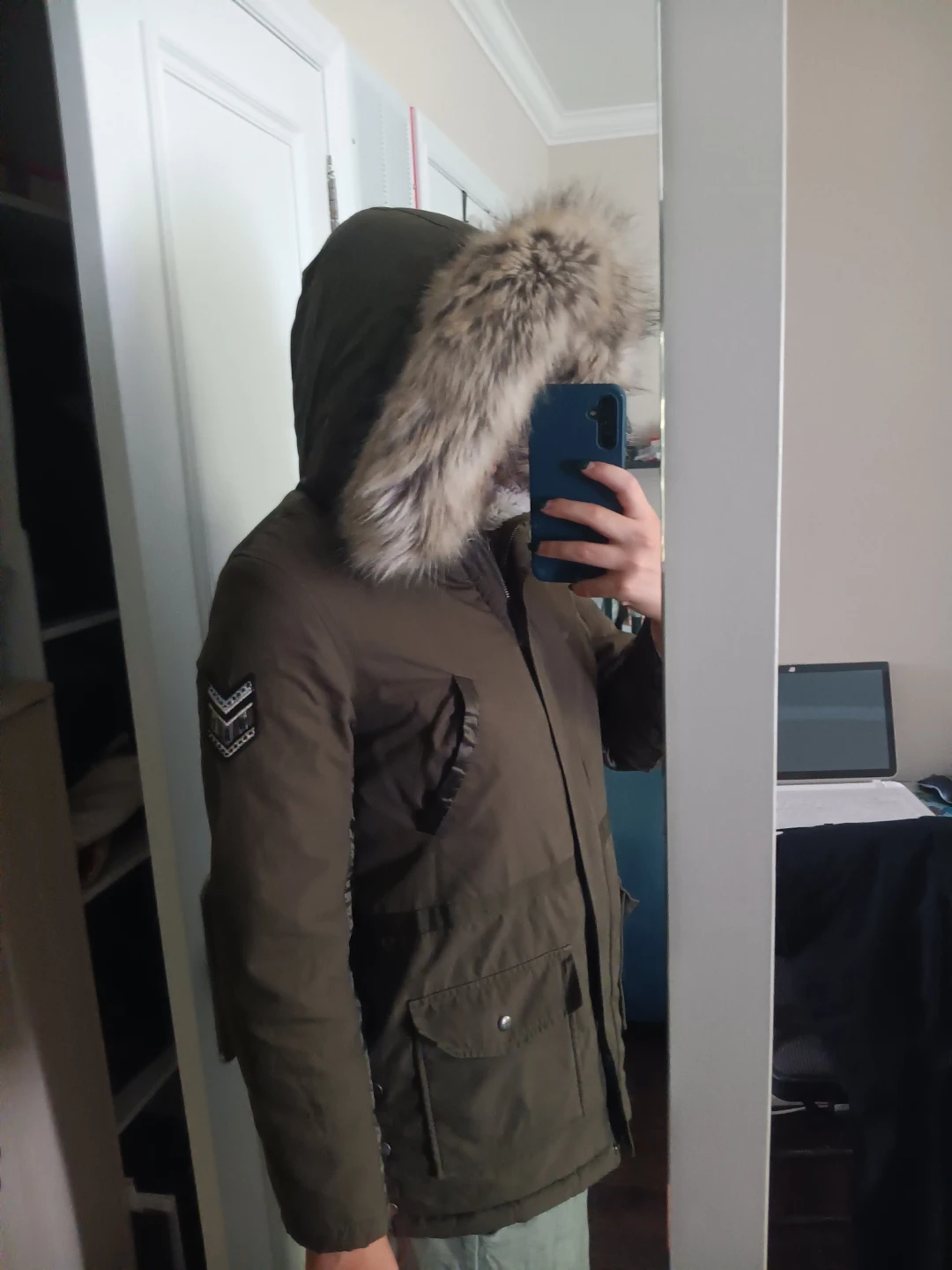 W.A.Y. IKKS Olive Green Parka - photo 2