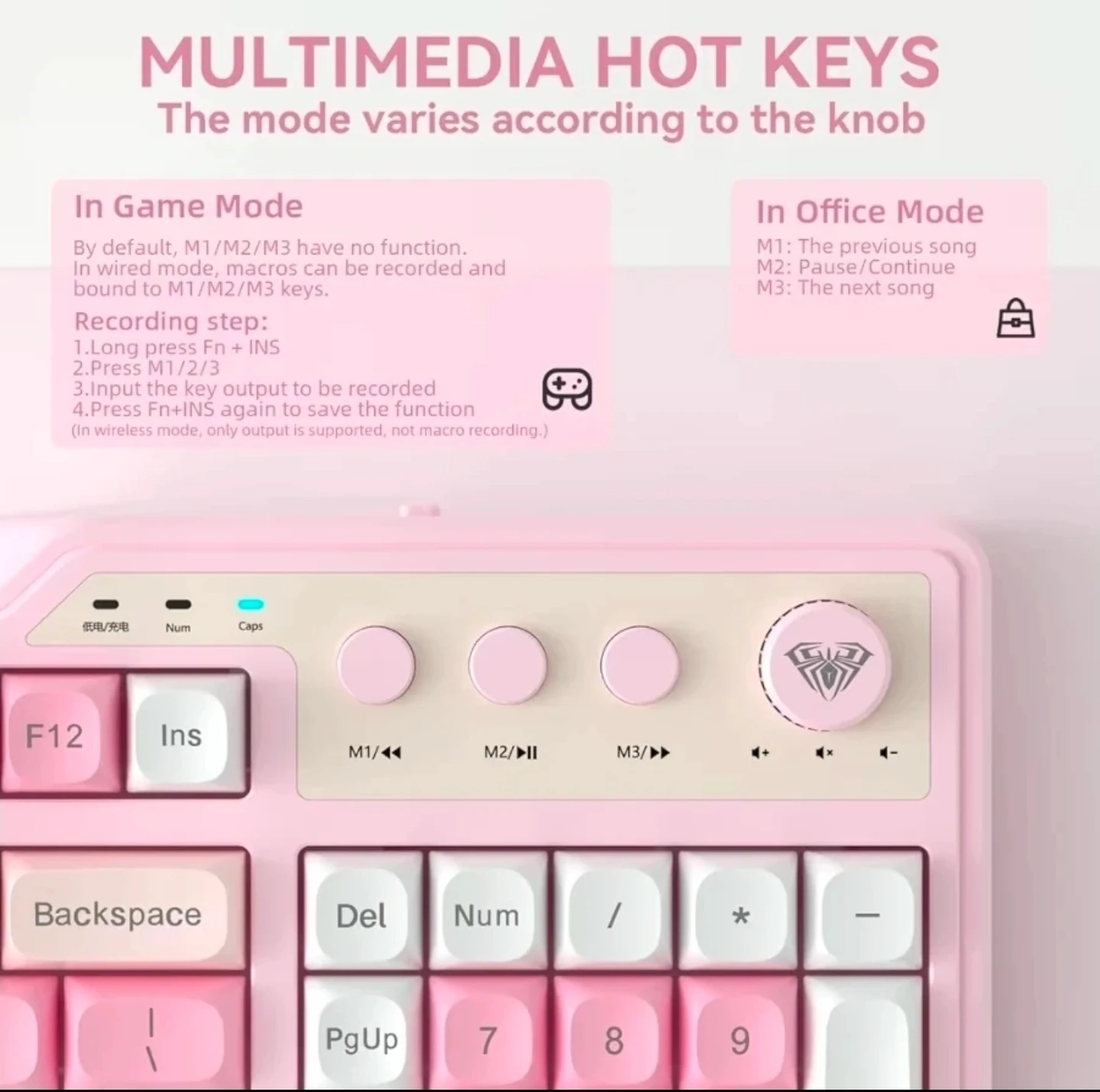 AULA F3099 Three-Mode Mechanical Keyboard 🏈