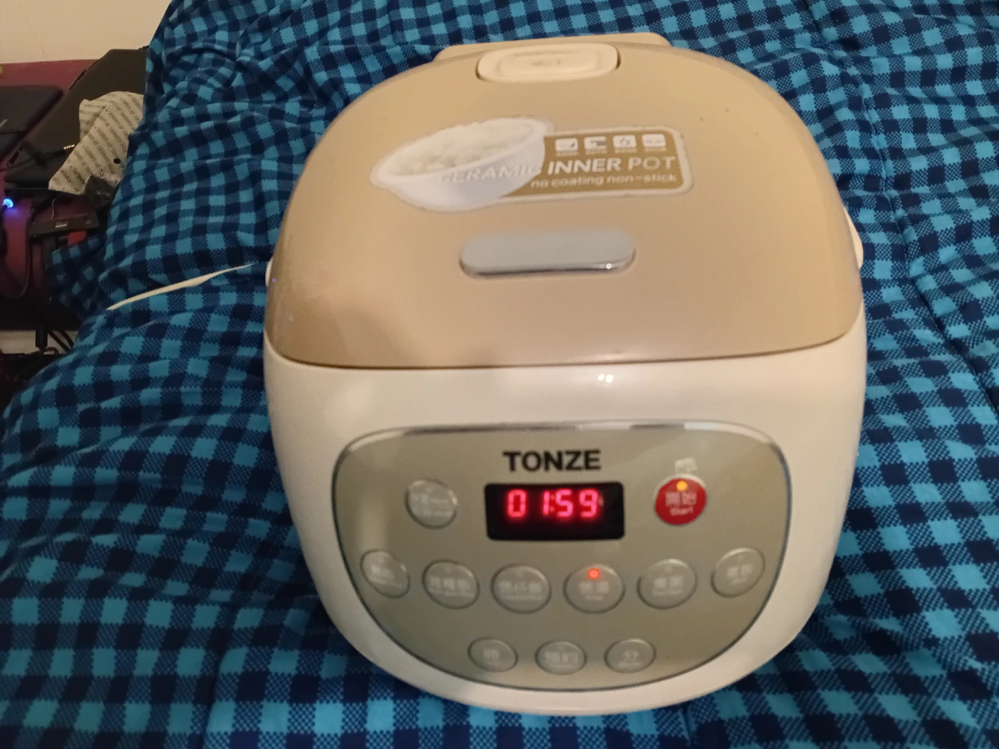 TONZE Digital Rice Cooker with Ceramic Inner Pot - photo 2