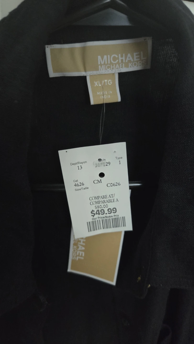 Michael Kors Black Sleeveless Top XL/TG - photo 2