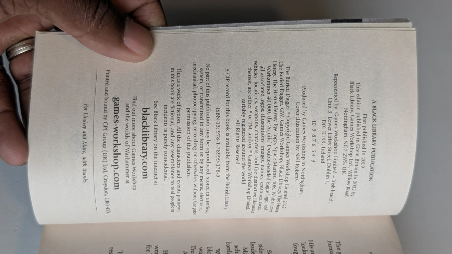 The Buried Dagger - The Horus Heresy, Book 54 - photo 4