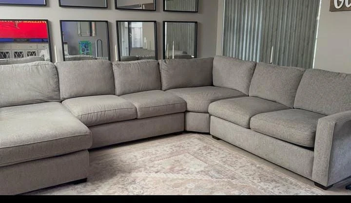 Large Gray Sectional Sofa - photo 5