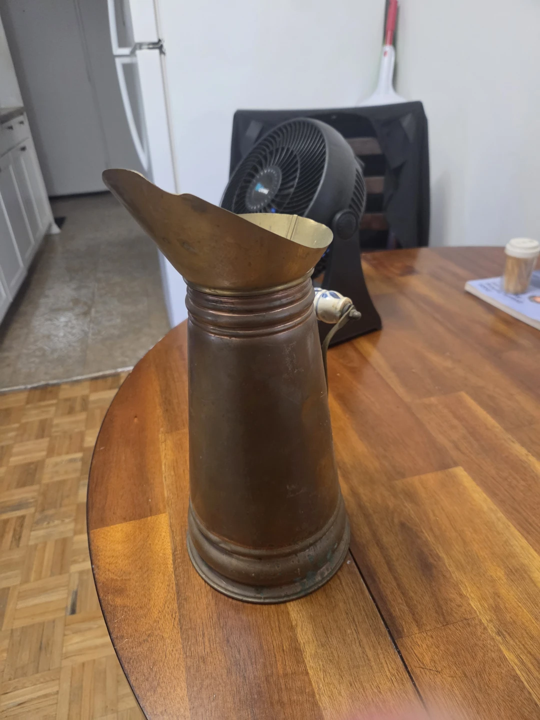 Vintage dutch Copper and Brass Coal Scuttle - photo 3