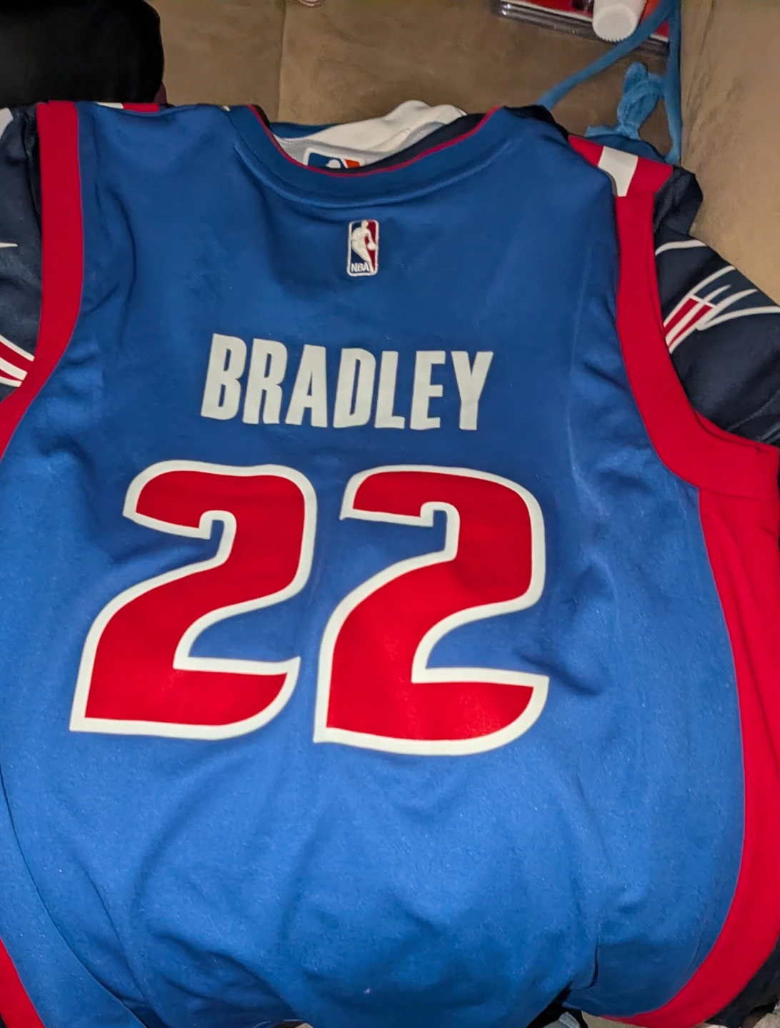 Adidas Detroit Pistons Bradley #22 Basketball Jersey - photo 2