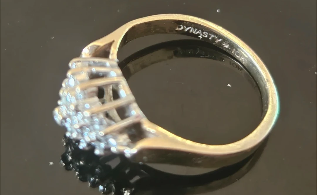 Dynasty 10k Gold Cluster Ring