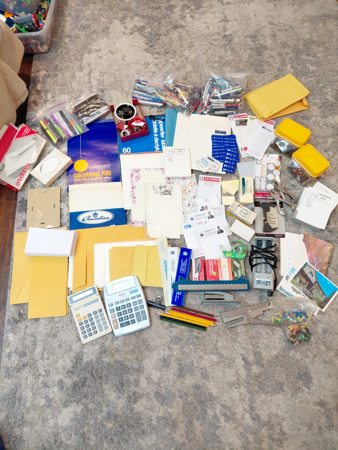 Assorted Office & Craft Supplies Lot