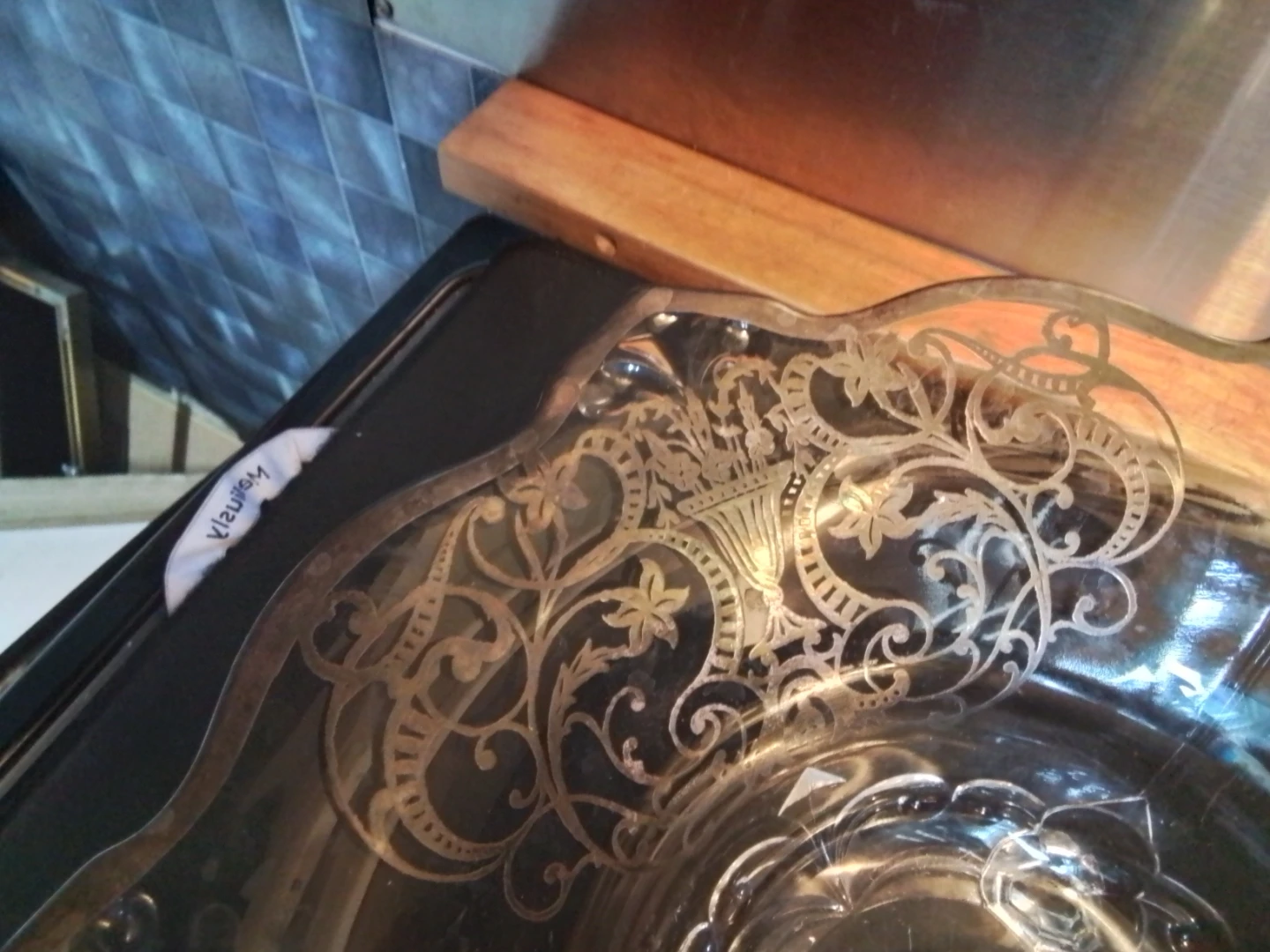 Art Deco Indiana Glass "Pretzel" 3-Footed Centerpiece - photo 3