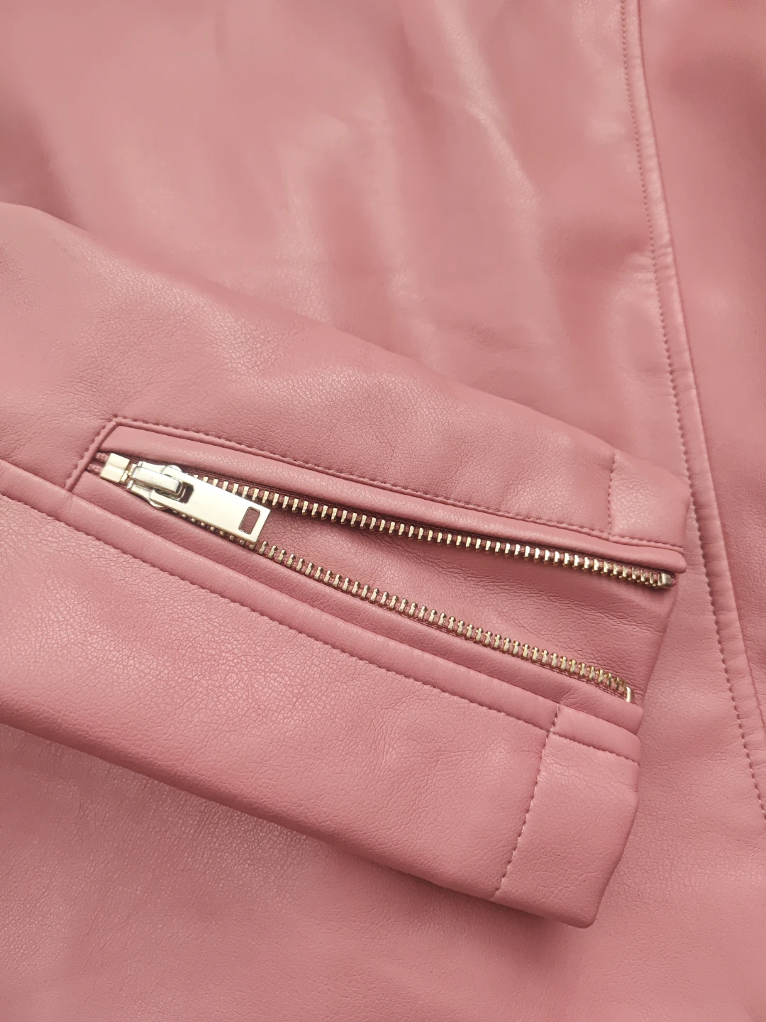 Next Pink Faux Biker Jacket - photo 5