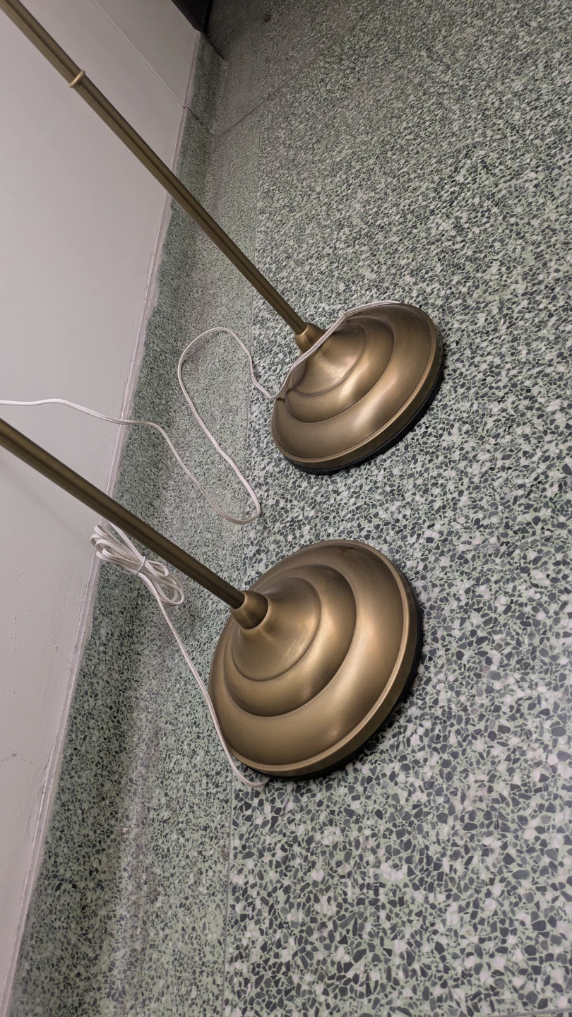 Set of Two Brass Floor Lamps - photo 2