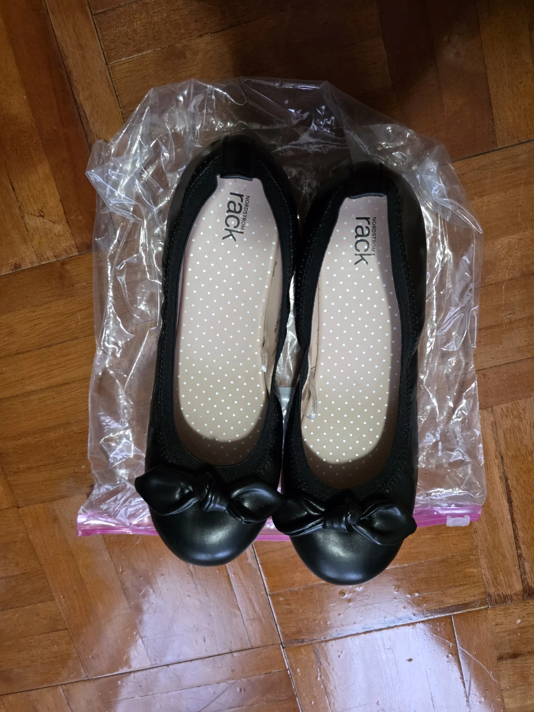 Nordstrom Rack Black Bow Ballet Flats