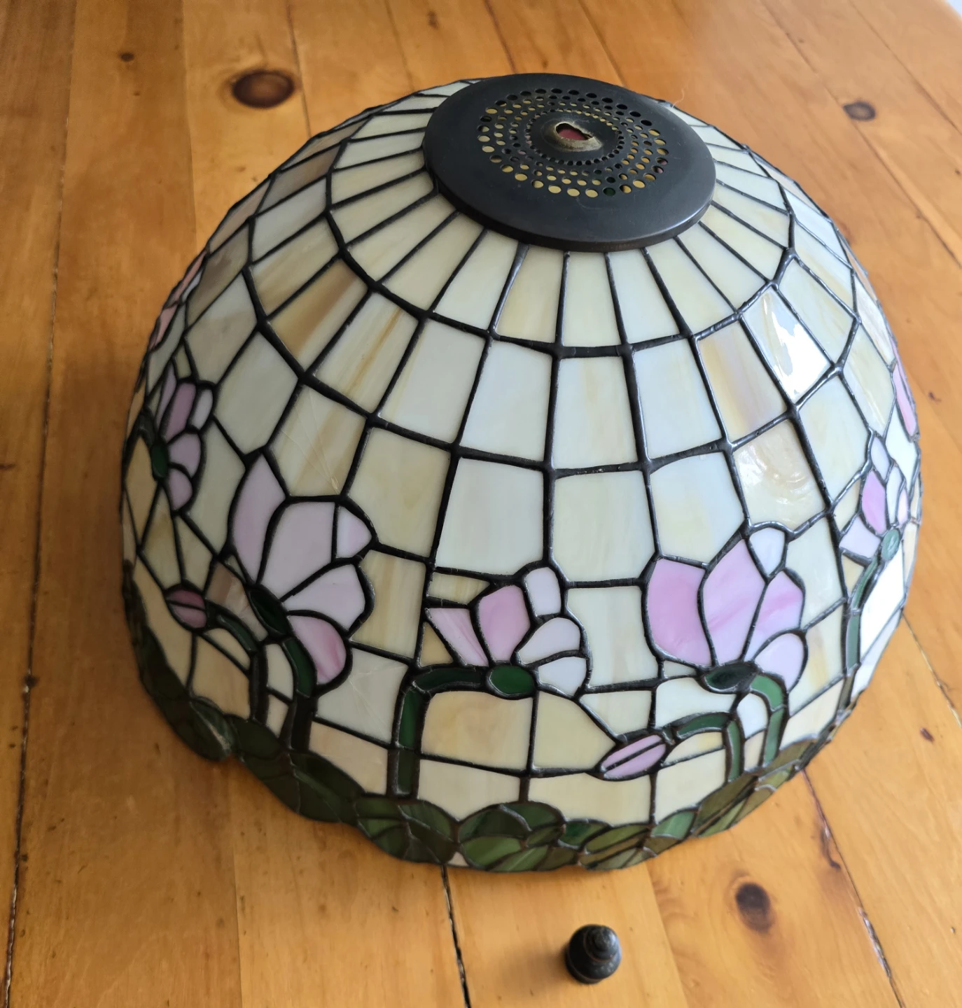 Floral Stained Glass Style Lamp Shade