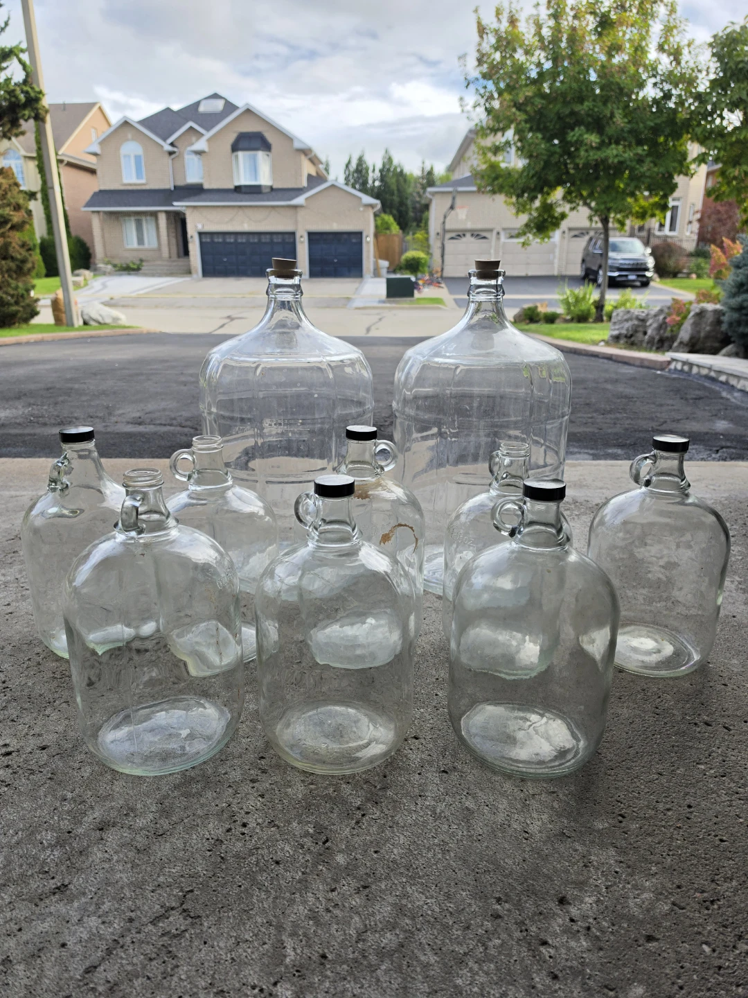 Assorted glass carboys and jugs - photo 2