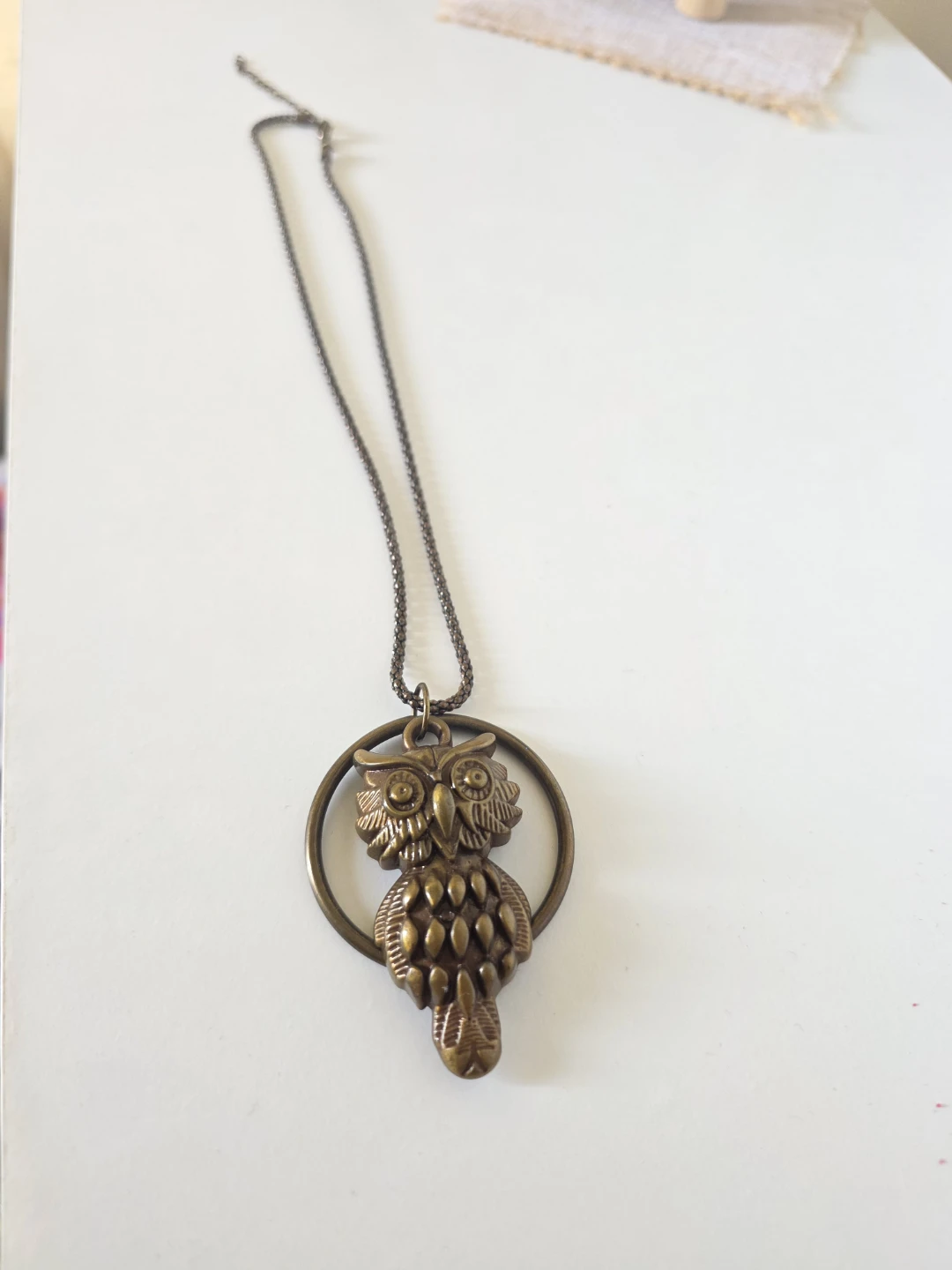Vintage-Style Owl Pendant Necklace - photo 2