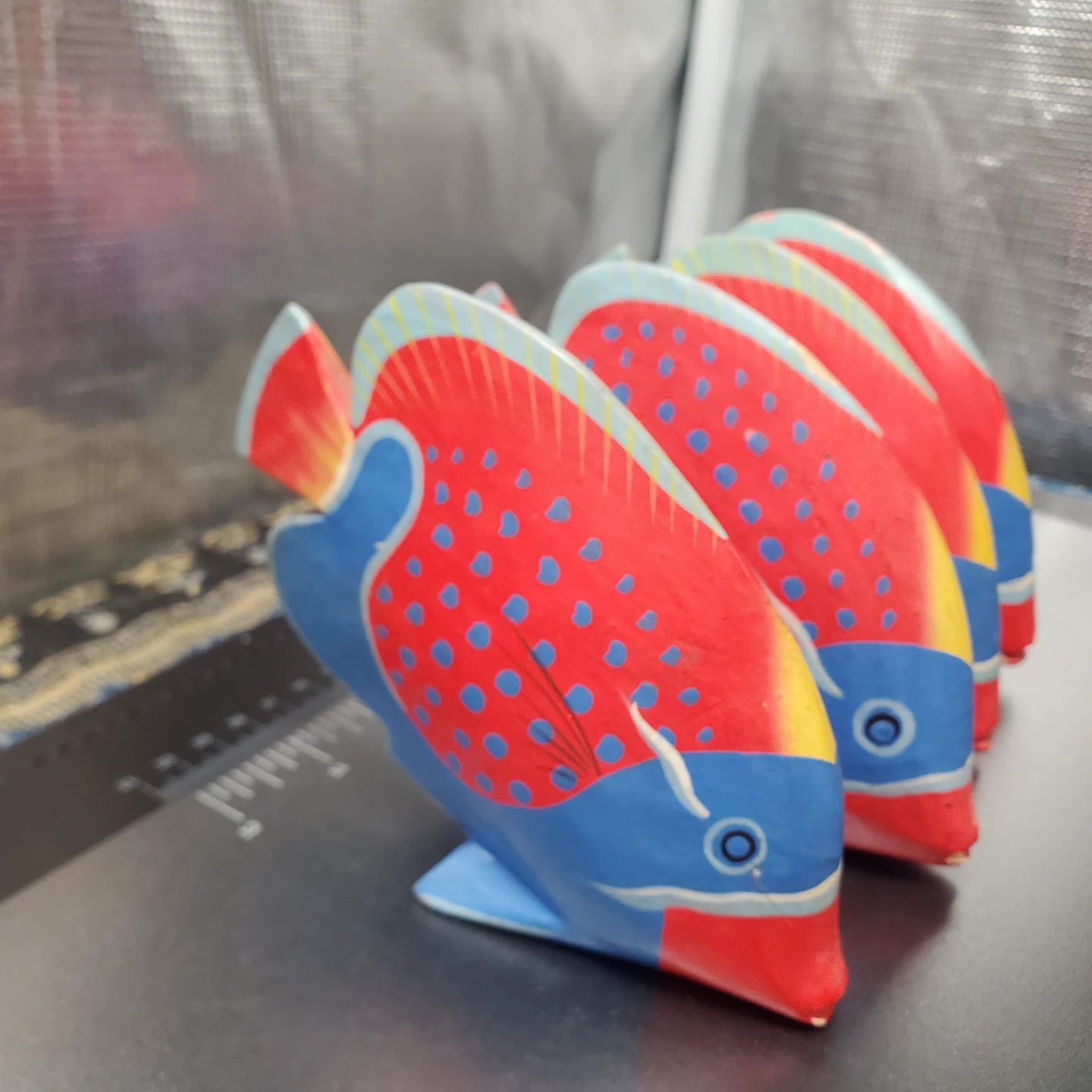 Set of 4 Hand-Painted Tropical Fish Figurines - photo 3