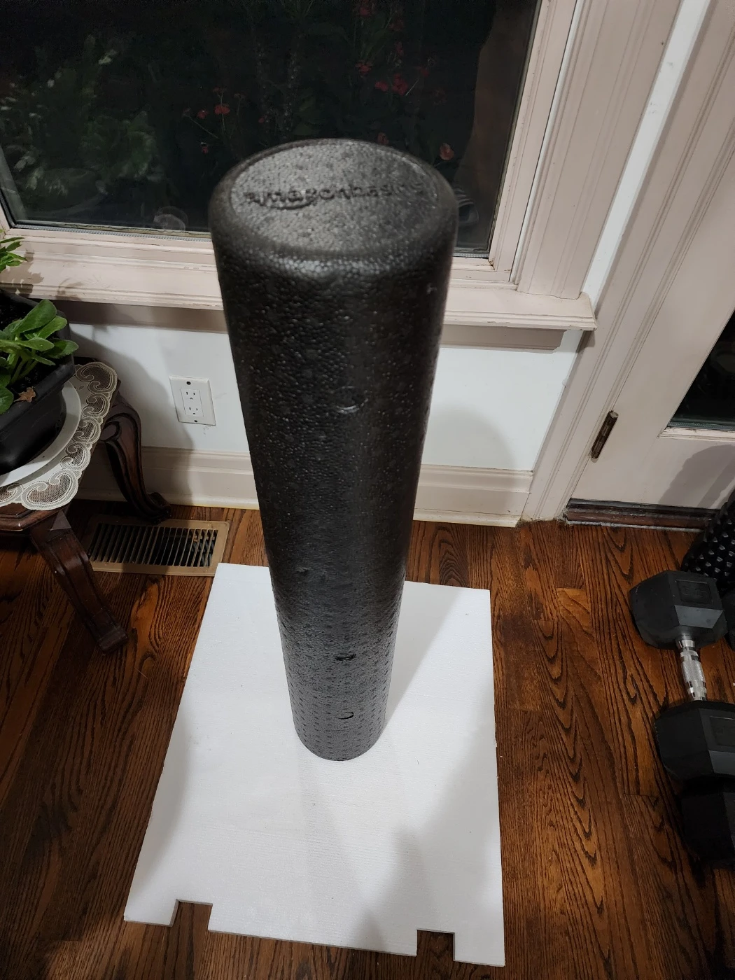 Amazon Basics Black Foam Roller