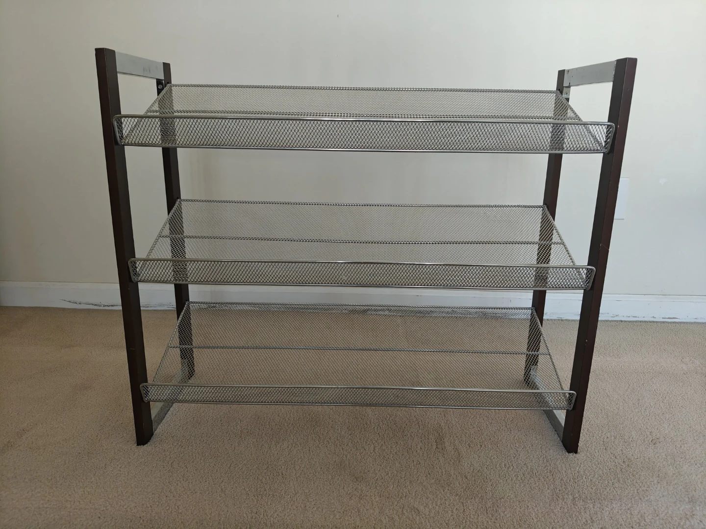 3-Tier Metal Wire Shoe Rack