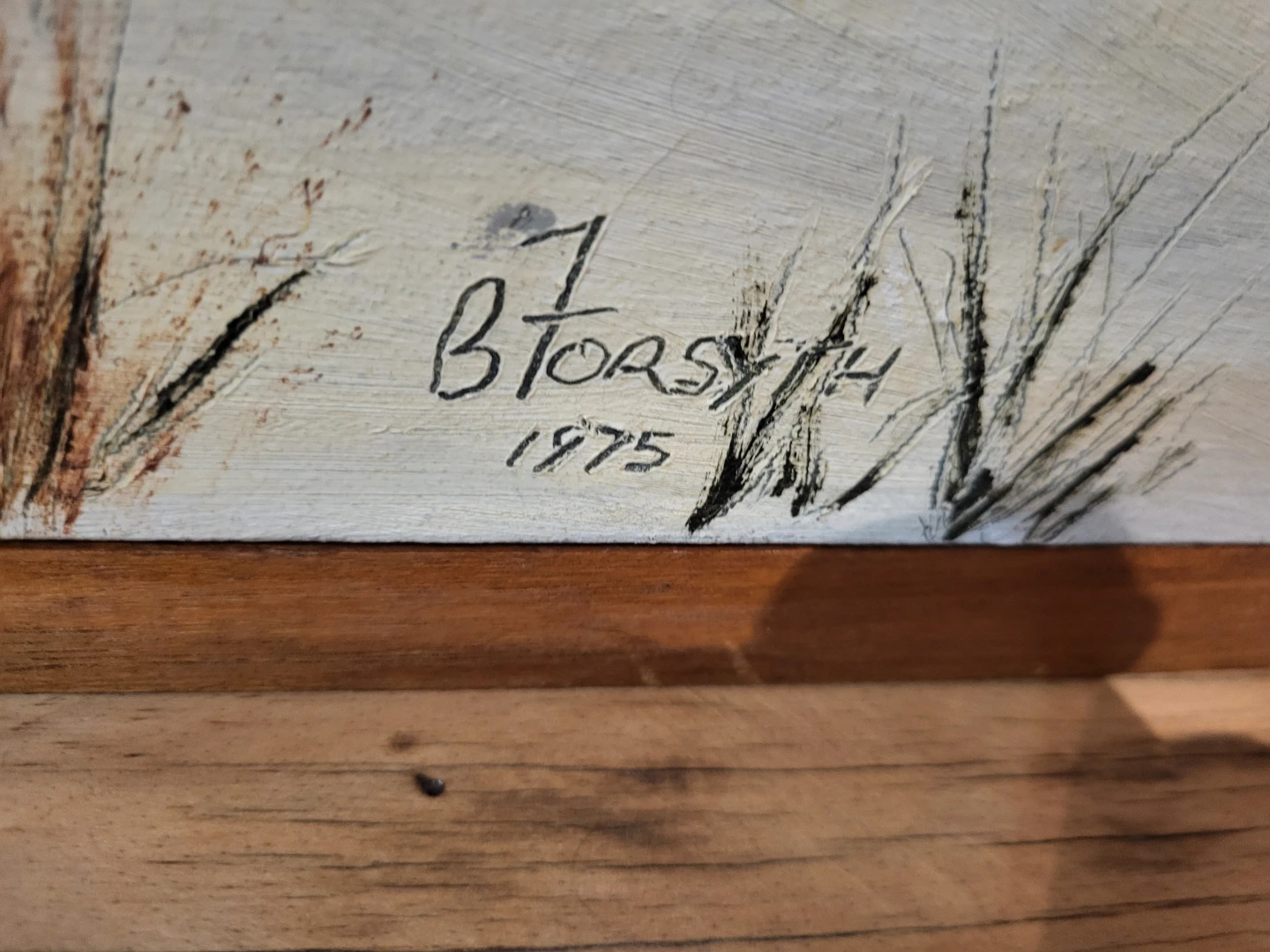Original Painting "Winter Cabin" by B. Forsyth - 1975 - photo 2