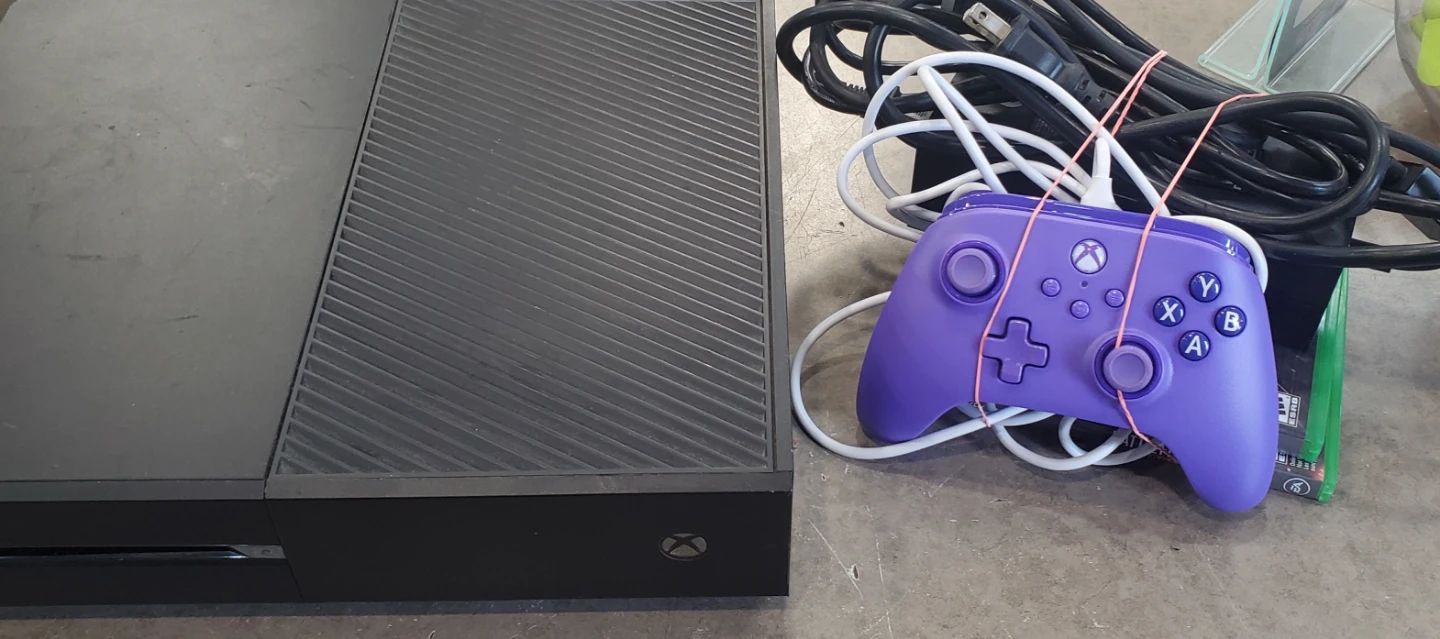 Xbox One Console with Purple Controller