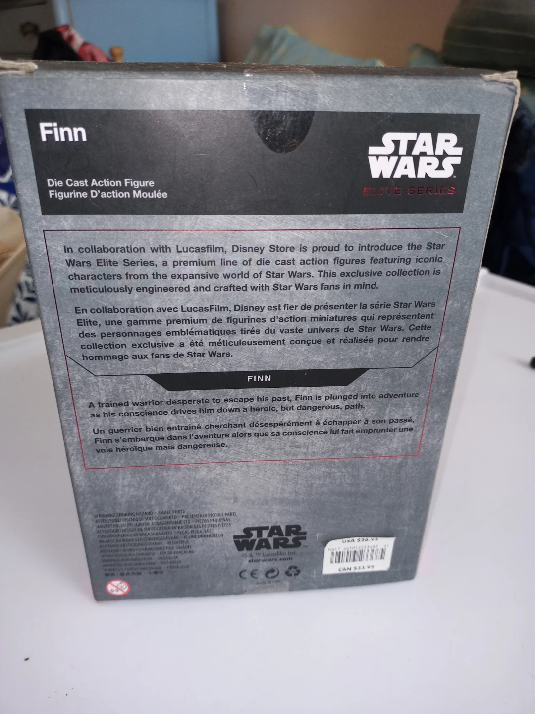 New! Disney Star Wars Finn Die Cast Action Figure - photo 2